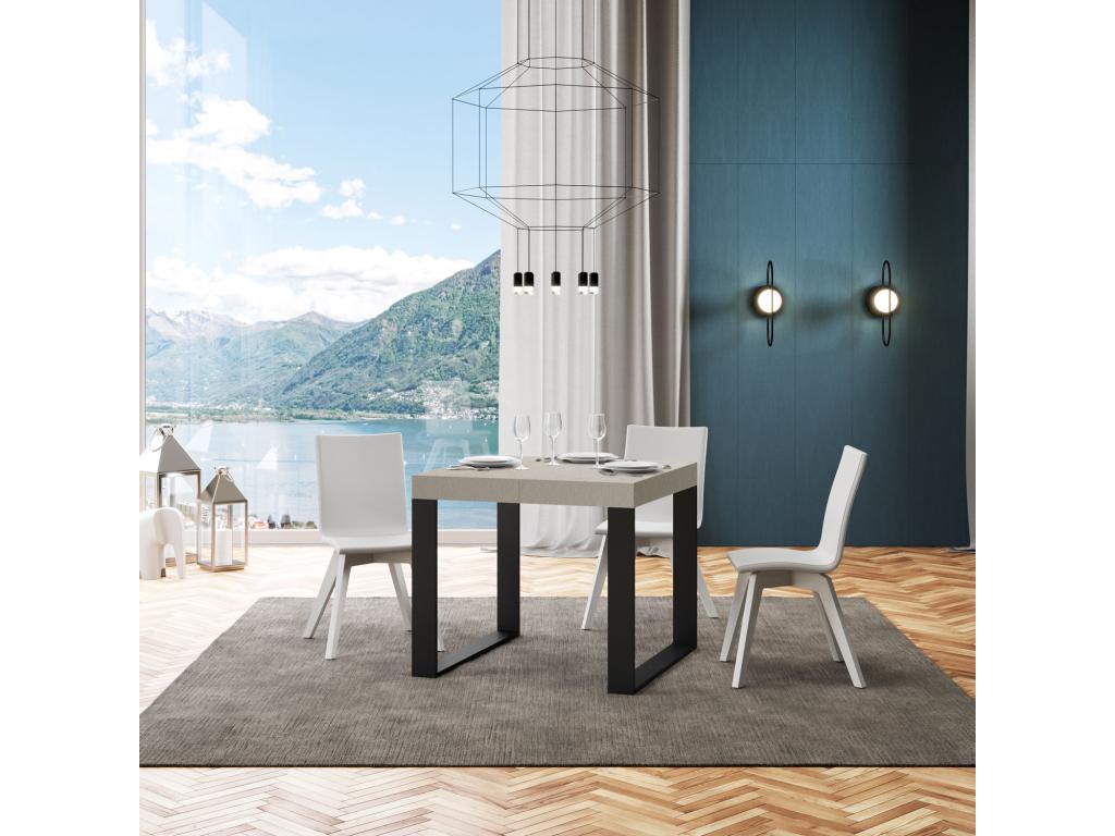 Tavolo grigio, 90 x 90 cm