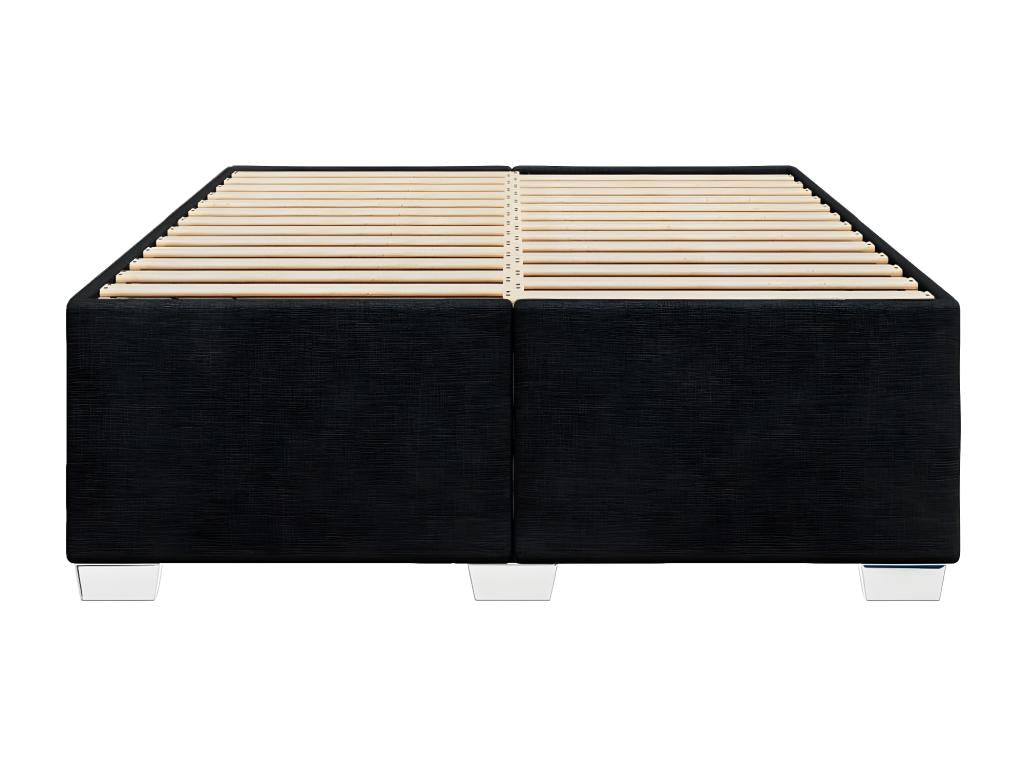 Struttura letto in tessuto nero, 140 x 190 cm