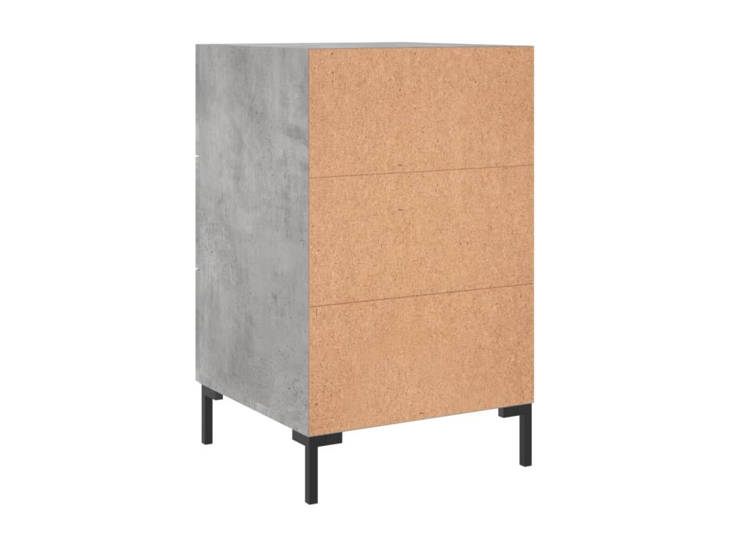 Tavolo in legno ingegnerizzato grigio, 40 x 40 x 66 cm