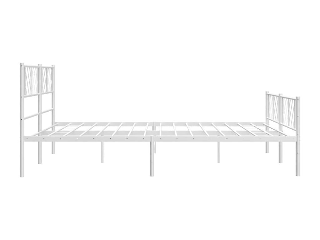 Materasso in metallo bianco, 200 x 200 cm