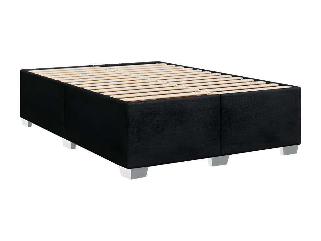 Struttura letto in tessuto nero, 140 x 190 cm