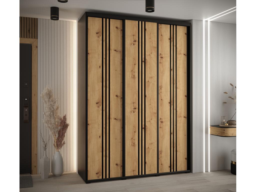 Armadio nero, 180 x 45 x 235,2 cm