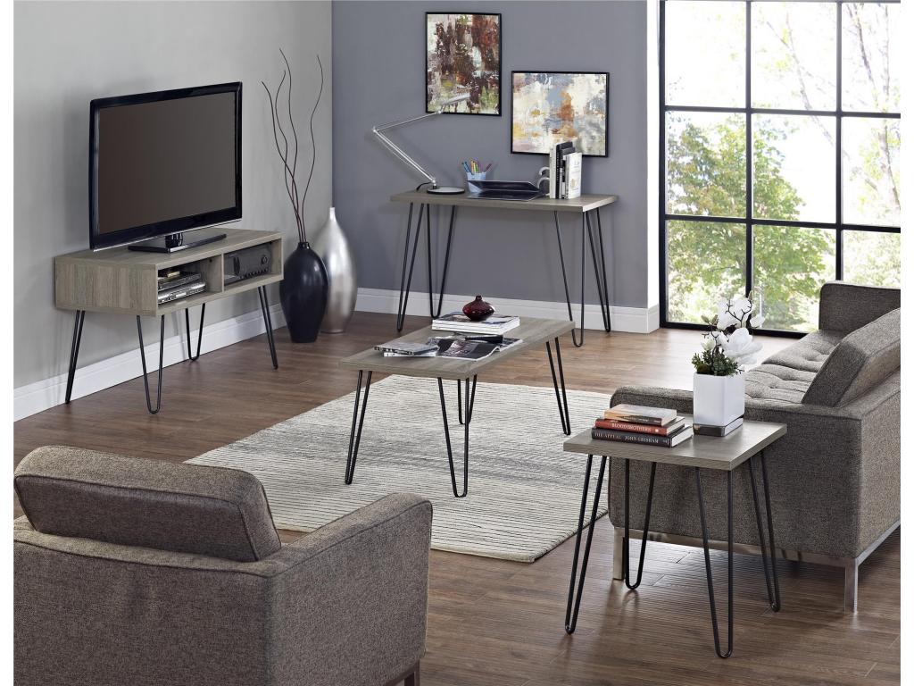 Tavolino da caffè in legno di quercia marrone