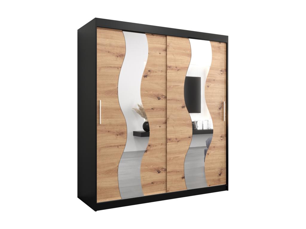Armadio nero, 180 x 62 x 200 cm