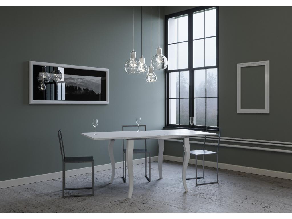 Tavolo bianco, 90 x 90 cm