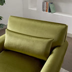 Poltrona in velluto da 37,8 cm con supporto lombare ergonomico