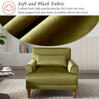 Poltrona in velluto da 37,8 cm con supporto lombare ergonomico