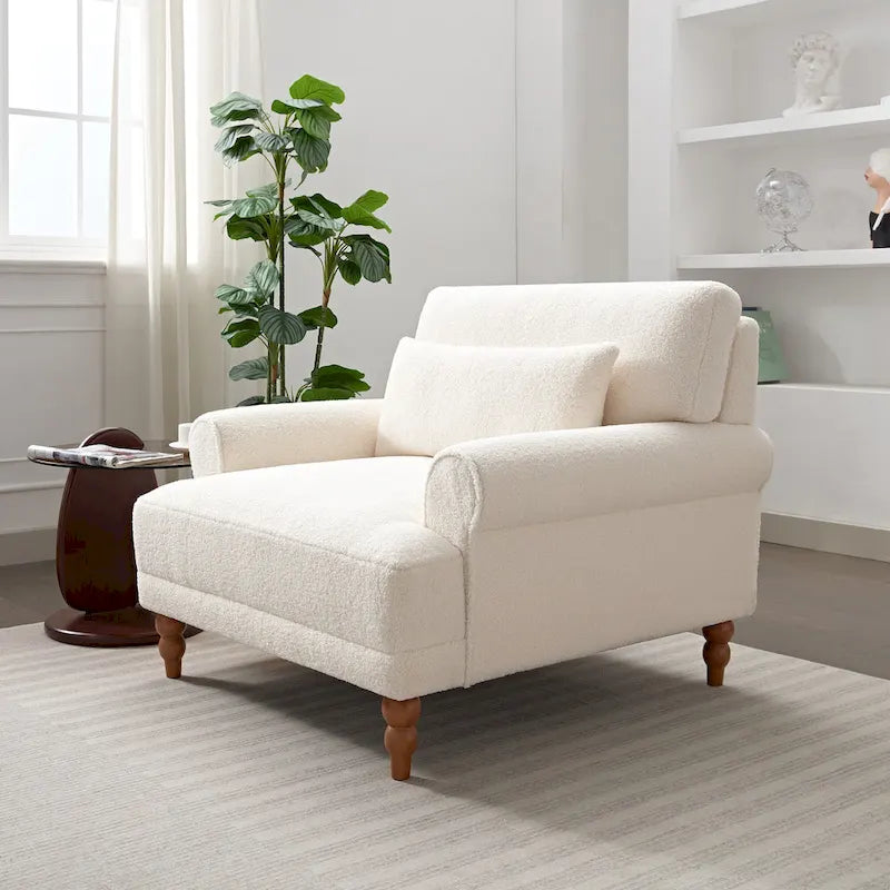 Poltrona in velluto da 37,8 cm con supporto lombare ergonomico