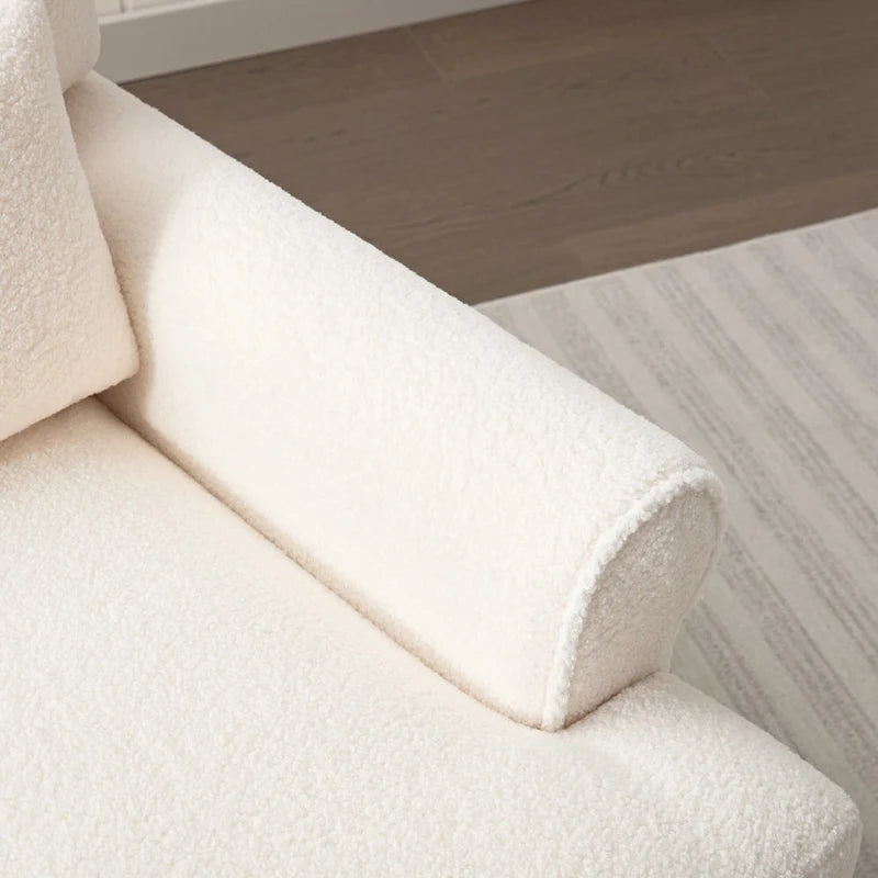 Poltrona in velluto da 37,8 cm con supporto lombare ergonomico