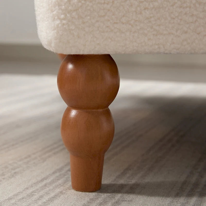 Poltrona in velluto da 37,8 cm con supporto lombare ergonomico