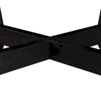 Tavolino da caffè rotondo in legno da 32 pollici per soggiorno, tavolini da caffè circolari in legno in stile fattoria di metà secolo per appartamento, facile da montare