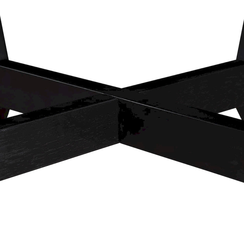 Tavolino da caffè rotondo in legno da 32 pollici per soggiorno, tavolini da caffè circolari in legno in stile fattoria di metà secolo per appartamento, facile da montare