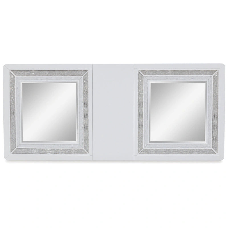 Tavolo da pranzo allungabile rettangolare bianco/verde Signature Design by Ashley Chalanna - 42L x 96P x 30A