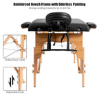 Lettino da massaggio portatile Costway 84L regolabile per spa viso e tatuaggi