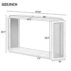 Tavolo da ingresso stretto modello, piano irregolare con rattan per soggiorno