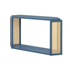 Tavolo da ingresso stretto modello, piano irregolare con rattan per soggiorno