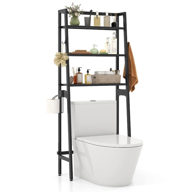 Gymax 3-Tier Over The Toilet Storage Shelf w/ Adjustable Adjustable