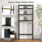 Mensola portaoggetti sopra il WC Gymax a 3 livelli con regolazione regolabile