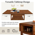 Set di tavolo da pranzo e sedie in legno estensibile, set di tavolo da pranzo e sedie in stile moderno di metà secolo con 2 ante a ribalta e ripiano portaoggetti