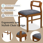 Set di tavolo da pranzo e sedie in legno estensibile, set di tavolo da pranzo e sedie in stile moderno di metà secolo con 2 ante a ribalta e ripiano portaoggetti