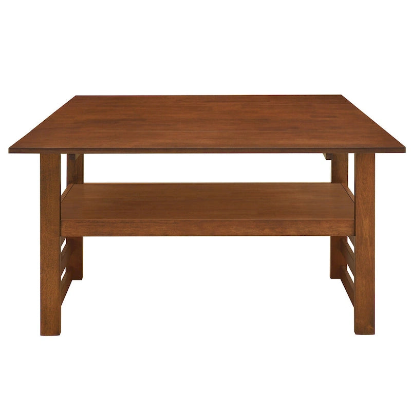 Set di tavolo da pranzo e sedie in legno estensibile, set di tavolo da pranzo e sedie in stile moderno di metà secolo con 2 ante a ribalta e ripiano portaoggetti