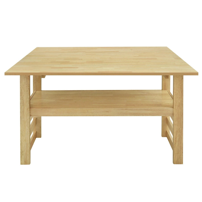 Set di tavolo da pranzo e sedie in legno estensibile, set di tavolo da pranzo e sedie in stile moderno di metà secolo con 2 ante a ribalta e ripiano portaoggetti