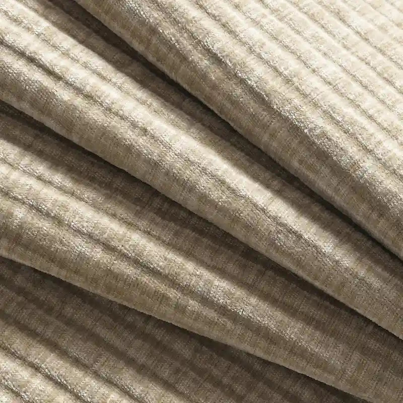 Divano componibile modulare a forma di U in ciniglia da 140 cm con sedute larghe 31,5 cm, caricabatterie USB/Type-C e tasche portaoggetti