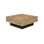 Set di tavoli da soggiorno in legno massello Caden da 2 pezzi