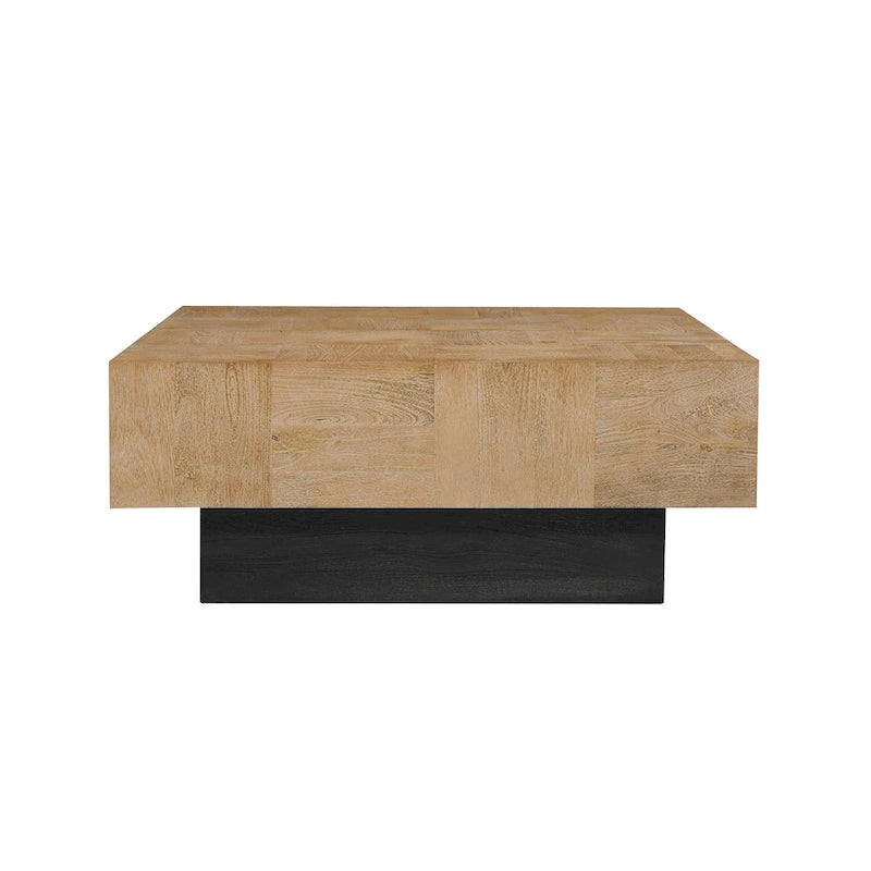 Set di tavoli da soggiorno in legno massello Caden da 2 pezzi