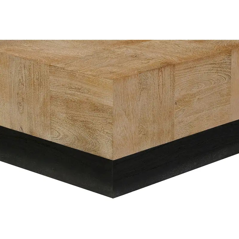 Set di tavoli da soggiorno in legno massello Caden da 2 pezzi