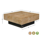 Set di tavoli da soggiorno in legno massello Caden da 2 pezzi