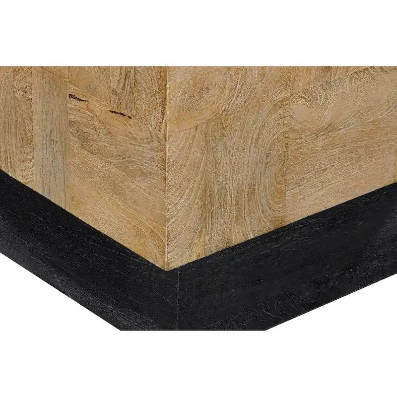 Set di tavoli da soggiorno in legno massello Caden da 2 pezzi