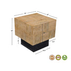 Set di tavoli da soggiorno in legno massello Caden da 2 pezzi