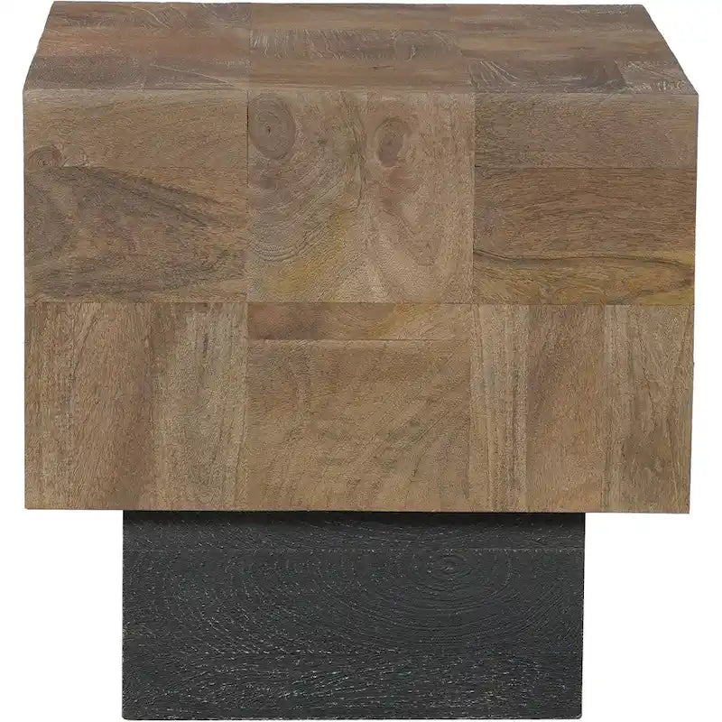 Set di tavoli da soggiorno in legno massello Caden da 2 pezzi