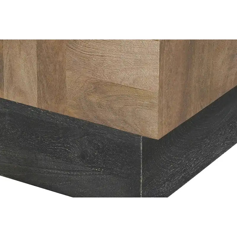 Set di tavoli da soggiorno in legno massello Caden da 2 pezzi