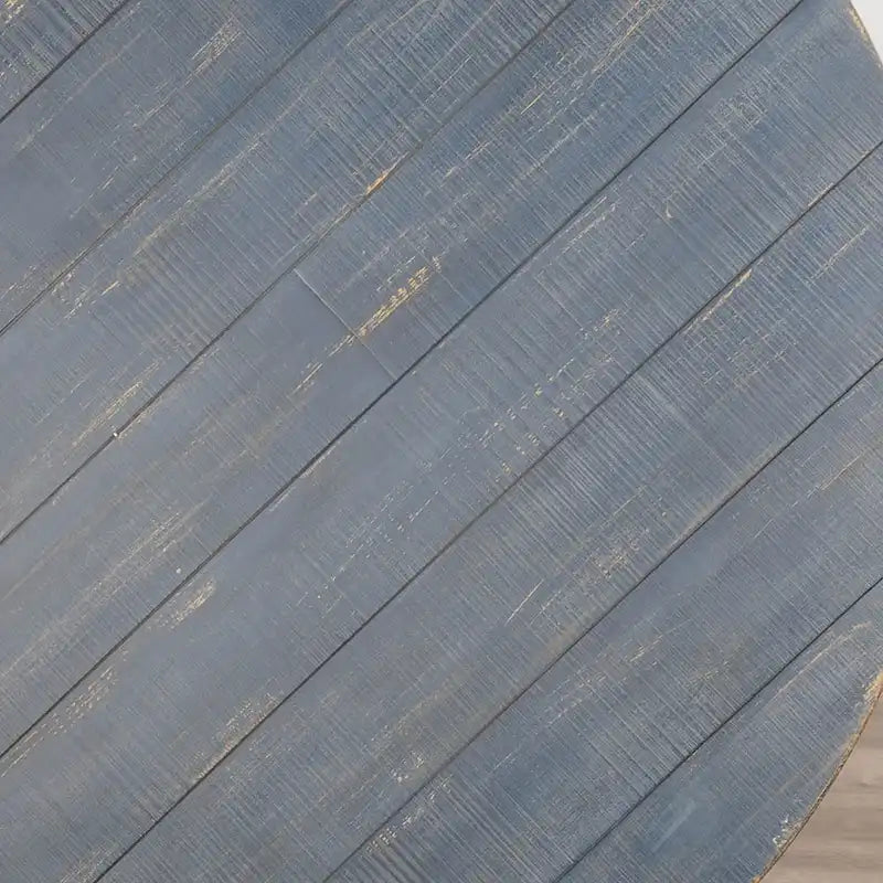 Tavolo da pranzo Rena, rotondo da 54 pollici, in legno di mogano blu oceano