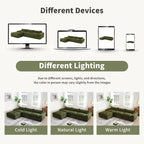 Divano componibile moderno in ciniglia da 116 pollici con schiuma ad alta densità, non richiede montaggio