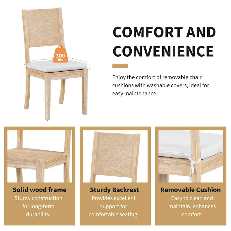 Set da pranzo da 6 pezzi con ripiano portaoggetti e gambe curve, set da pranzo con tavolo da cucina, panca e 4 sedie da pranzo