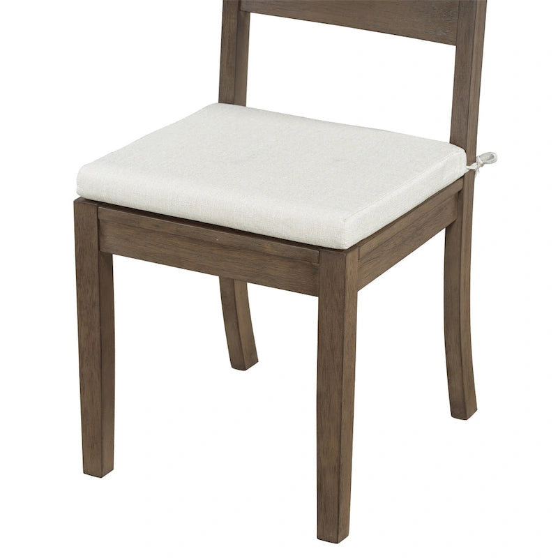 Set da pranzo da 6 pezzi con ripiano portaoggetti e gambe curve, set da pranzo con tavolo da cucina, panca e 4 sedie da pranzo