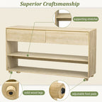 Consolle con cassetti e ripiani per ingresso