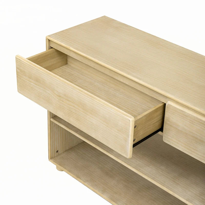 Consolle con cassetti e ripiani per ingresso