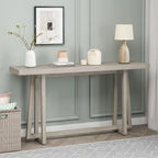 Elegante tavolo da consolle da 60, tavolo da ingresso rettangolare per esterni con struttura robusta per l'uso in corridoio