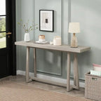 Elegante tavolo da consolle da 60, tavolo da ingresso rettangolare per esterni con struttura robusta per l'uso in corridoio