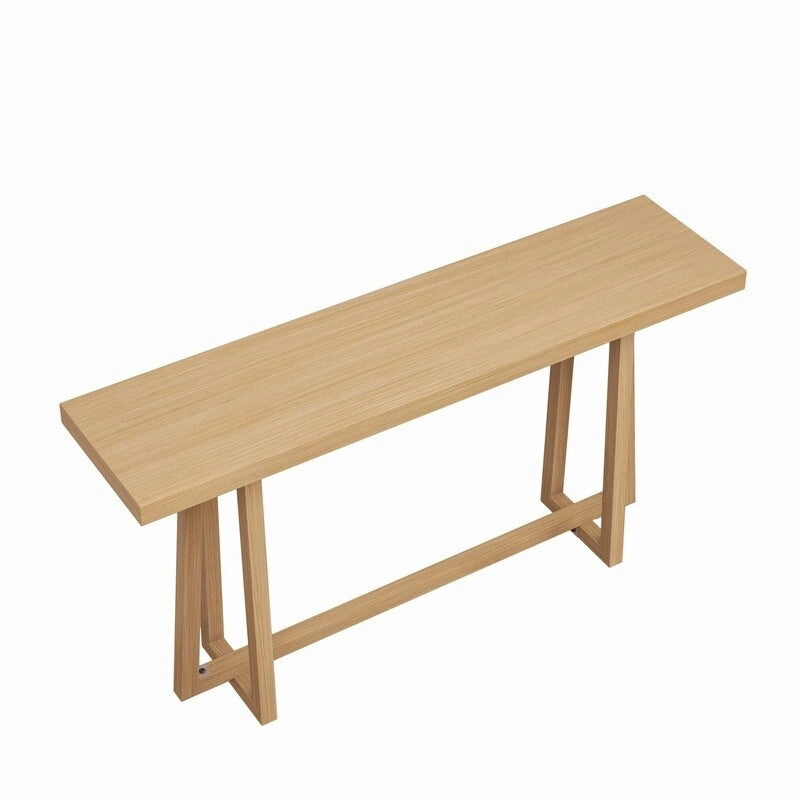 Elegante tavolo da consolle da 60, tavolo da ingresso rettangolare per esterni con struttura robusta per l'uso in corridoio