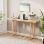 Elegante tavolo da consolle da 60, tavolo da ingresso rettangolare per esterni con struttura robusta per l'uso in corridoio