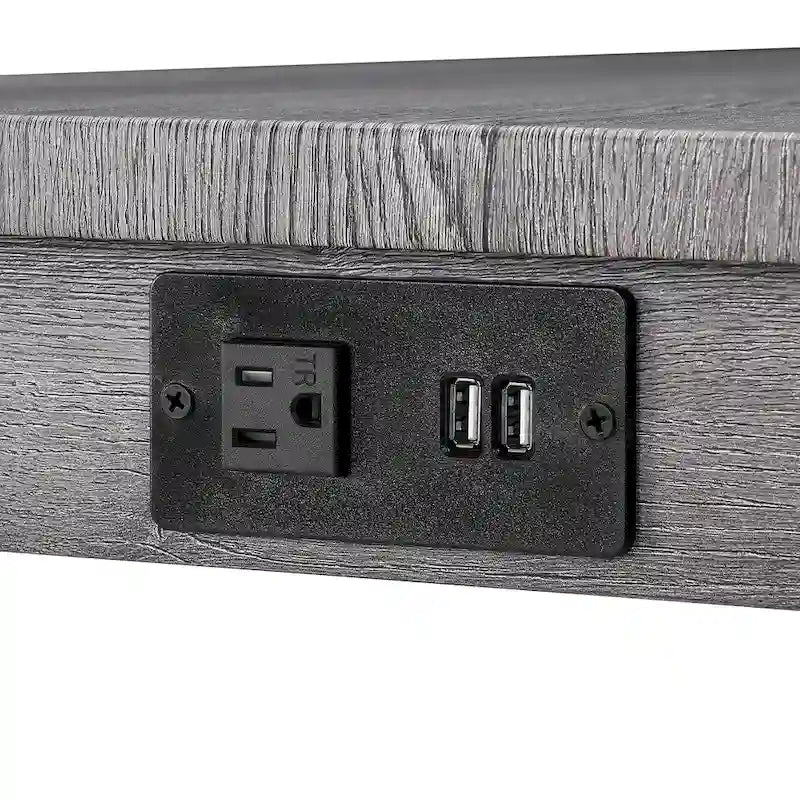 Set tavolo da pranzo da bar e 3 sgabelli da bar con presa di corrente, angolo colazione da cucina, tavolo da pranzo in legno, sedie