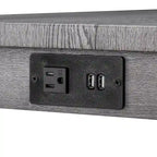 Set tavolo da pranzo da bar e 3 sgabelli da bar con presa di corrente, angolo colazione da cucina, tavolo da pranzo in legno, sedie