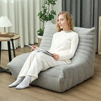 Poltrona a sacco HOMCOM per adulti, poltrona gigante da camino, divano pigro, divano a sacco con comoda schiuma ad alta densità