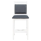 Set compatto da 3 pezzi con tavolo a ribalta in legno e 2 sedie da pranzo imbottite per piccoli spazi