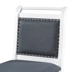 Set compatto da 3 pezzi con tavolo a ribalta in legno e 2 sedie da pranzo imbottite per piccoli spazi